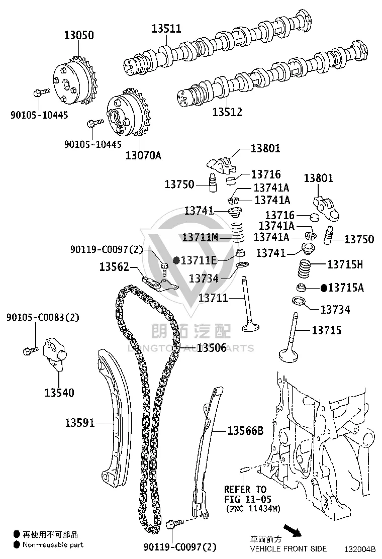 Intake Camshaft 13501-0Y020 for Toyota Vios