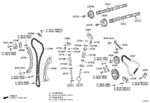 Intake Camshaft 13501-31040 for Toyota 4RUNNER