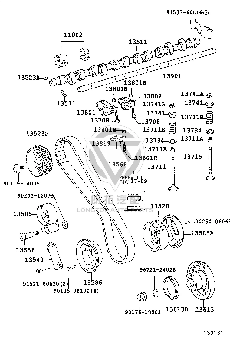 Timing Belt 13568-19065 for Toyota Land Cruiser