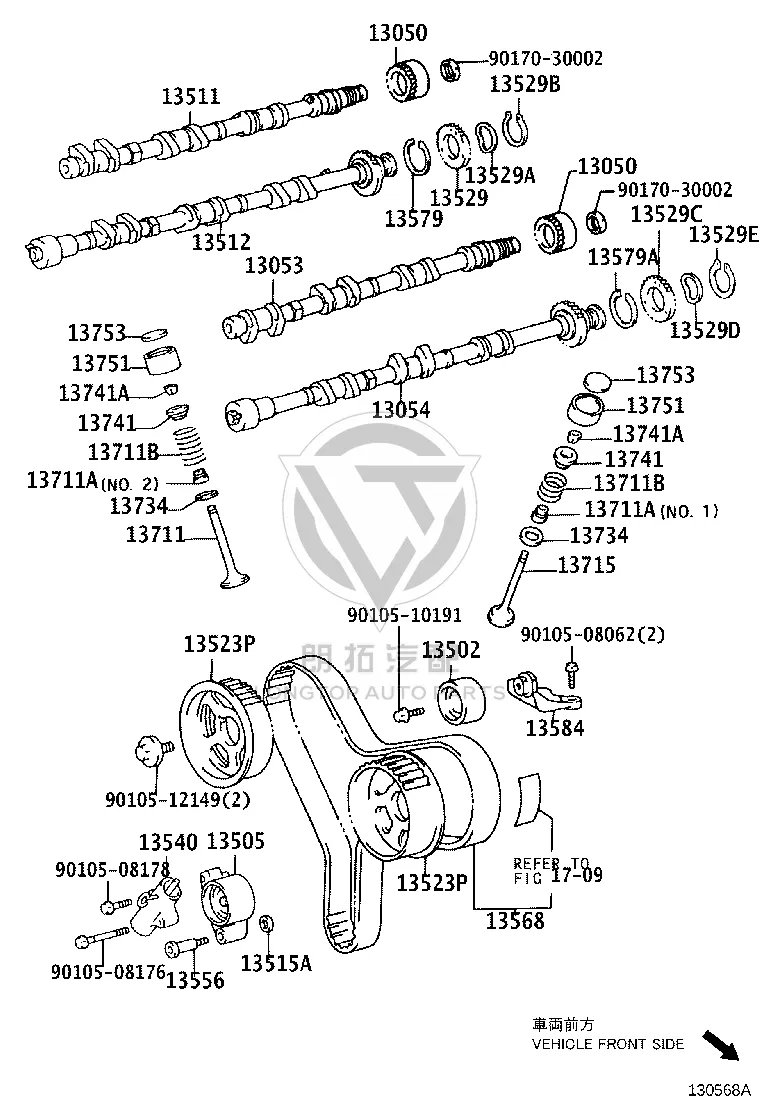 Timing Belt 13568-09080 for Toyota Solara