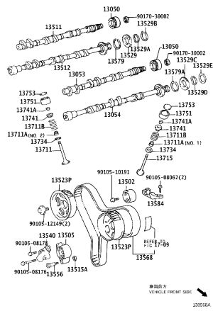 Timing Belt 13568-09080 for Toyota Solara