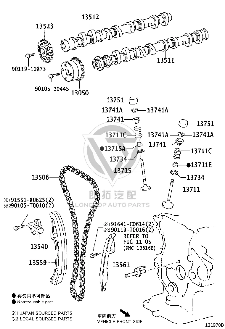 Valve Hydraulic Tappet 13751-21200 for Toyota Alphard