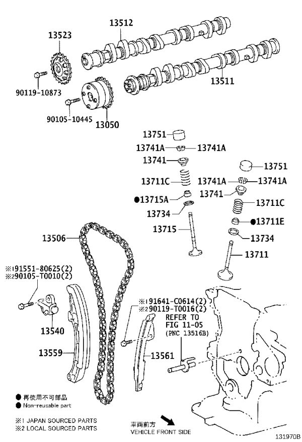 Valve Hydraulic Tappet 13751-21200 for Toyota Alphard