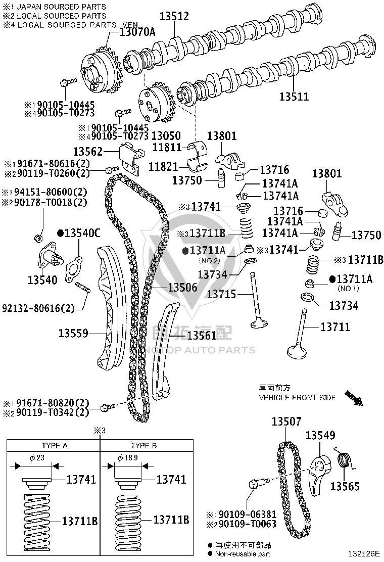Valve Hydraulic Tappet 13750-75020 for Toyota Auris