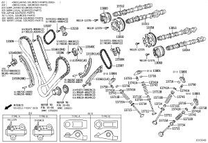 Timing Chain Guide Rail 13559-38020 for Toyota Tundra