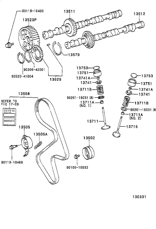 Bolt 90119-10469 for Toyota Celica