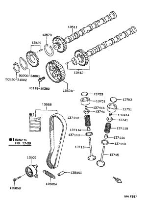 Valve Spring Seat (Upper) 13741-50020 for Toyota Celica