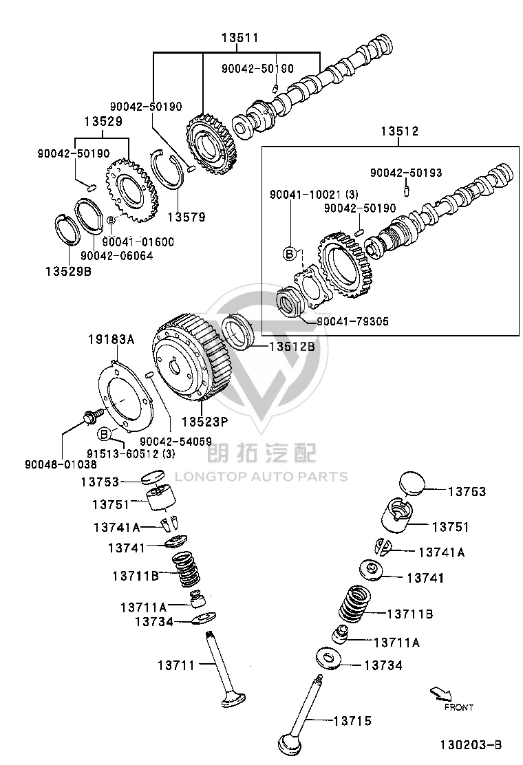 Exhaust Valve Spring 90045-01567 for Toyota Duet