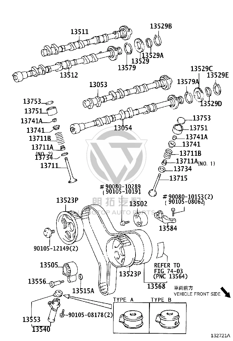 Exhaust Valve 13715-0H020 for Toyota Camry