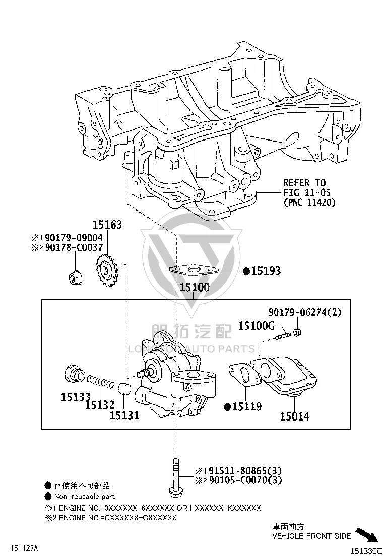 Oil Pump Gasket 15193-28010 for Toyota ALPHARD