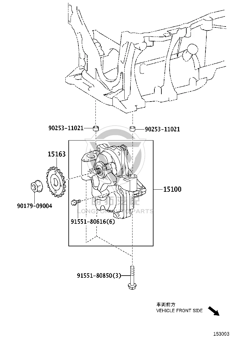 Oil Pump 15100-24020 for Toyota Auris