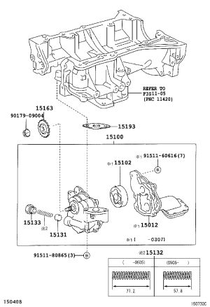 Oil Pump Drive Gear 15102-28030 for Toyota RAV4