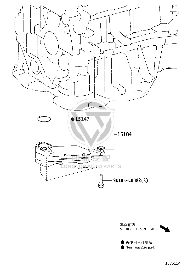 Oil Pump Strainer 15104-31160 for Toyota Alphard