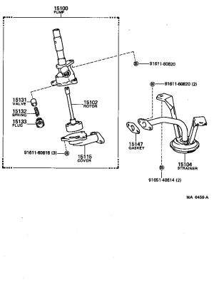 Oil Pump Strainer 15104-75090 for Toyota Hilux