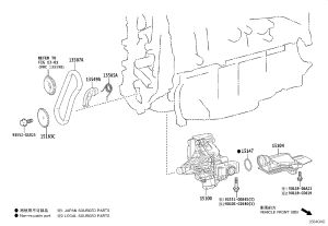 Oil Pump Strainer 15104-F2050 for Toyota AVALON