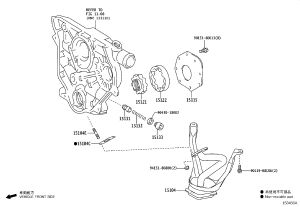 Oil Pump Housing 15115-31050 for Toyota 4RUNNER