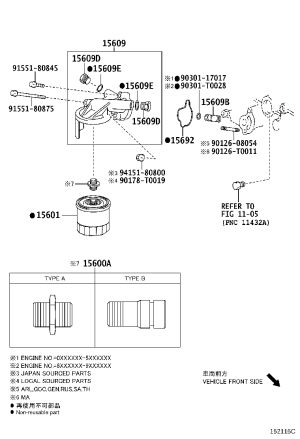 Oil Filter 90915-20003 for Toyota 4RUNNER