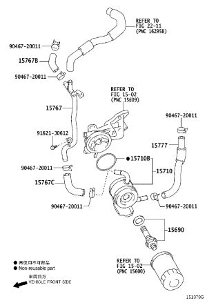 Oil Cooler 15710-51020 for Toyota Land Cruiser