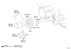 Engine Oil Radiator 15710-70060 for Toyota GX550