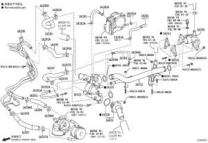 No. 5 Water Bypass Hose 16282-31040 for Toyota 4RUNNER