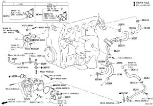 Engine Water Outlet 16304-36020 for Toyota Crown