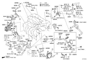 Water Tank Refill Kettle Connecting Pipe 16260-25021 for Toyota ALPHARD
