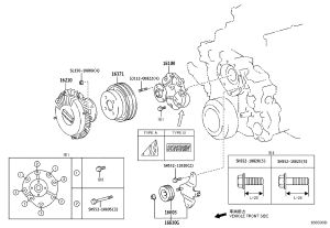 Generator Belt Idler Pulley 16603-E0031 for Toyota Coaster