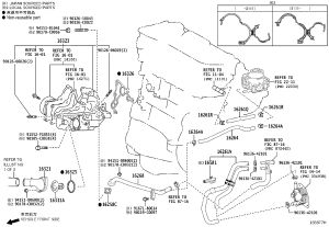 Water Bypass Hose 16261-0V030 for Toyota Alphard