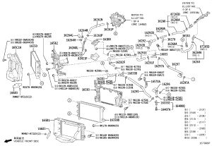 Radiator Bracket 16582-70021 for Toyota Land Cruiser