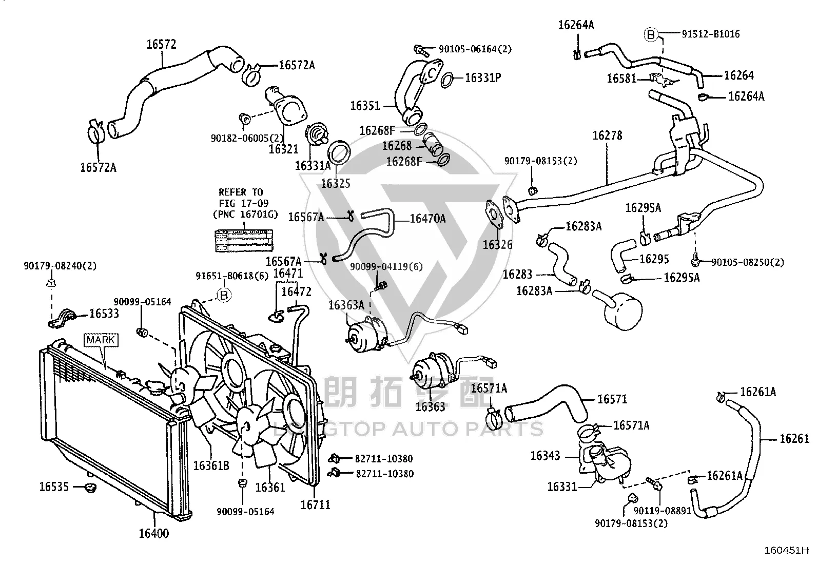 Radiator Outlet Hose 16572-46210 for Toyota Aristo