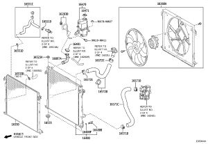 Radiator Cooling Fan Assembly 16360-V2020 for Toyota ALPHARD