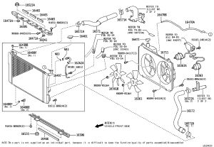 Left Radiator Support Bracket 16506-20050 for Lexus RX300