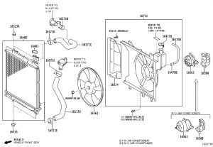 Water Tank Fan Motor 16363-23010 for Toyota Etios