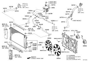 Radiator Cooling Fan Motor 16363-24100 for Toyota Alphard