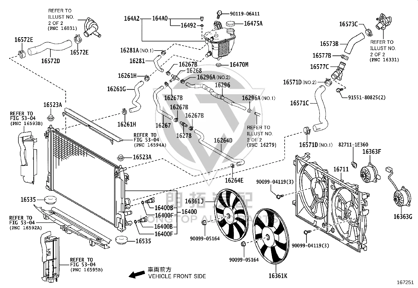 Radiator Cooling Fan Motor 16363-36160 for Toyota Auris