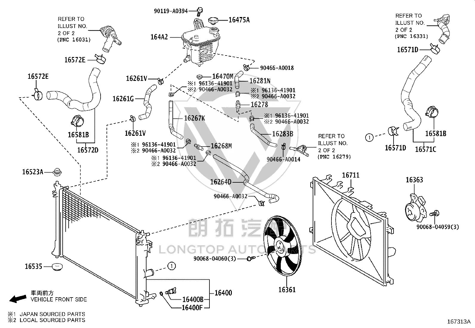 Blower Motor Assembly 16363-47060 for Toyota Auris