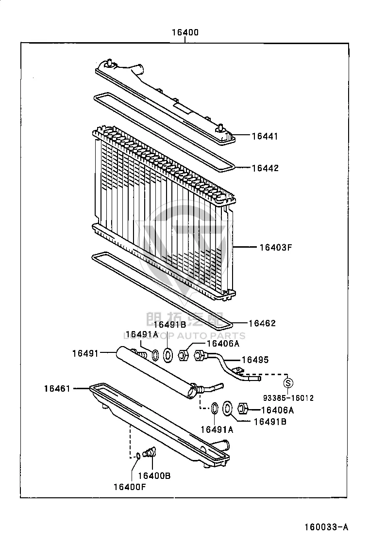 Radiator 16400-20150 for Lexus ES300