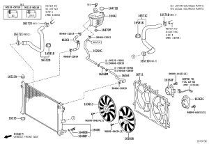 Radiator Fan Shroud 16711-0T340 for Toyota Levin