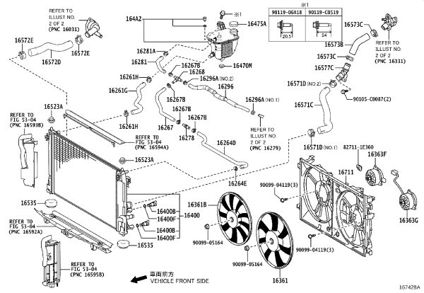 Radiator 16400-F2160 for Toyota Allion