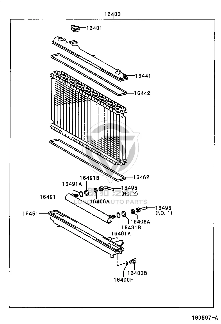 Radiator 16400-20200 for Lexus RX300