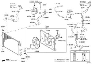 Water Tank 16400-F2101 for Toyota Front Lander