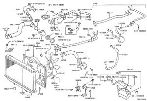 Water Tank Inlet Pipe 16571-46160 for Toyota Crown