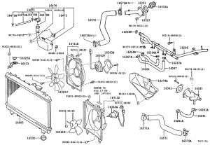 Water Tank Inlet Pipe 16571-74371 for Toyota Picnic