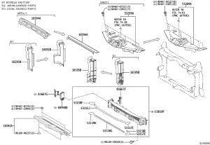 Radiator Support Cover 53289-02190 for Toyota Corolla