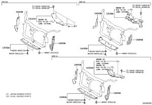 Radiator Air Guide 16594-0Y030 for Toyota Corolla