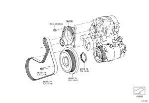 Generator Belt Tensioner 16620-WAA01 for Toyota SUPRA