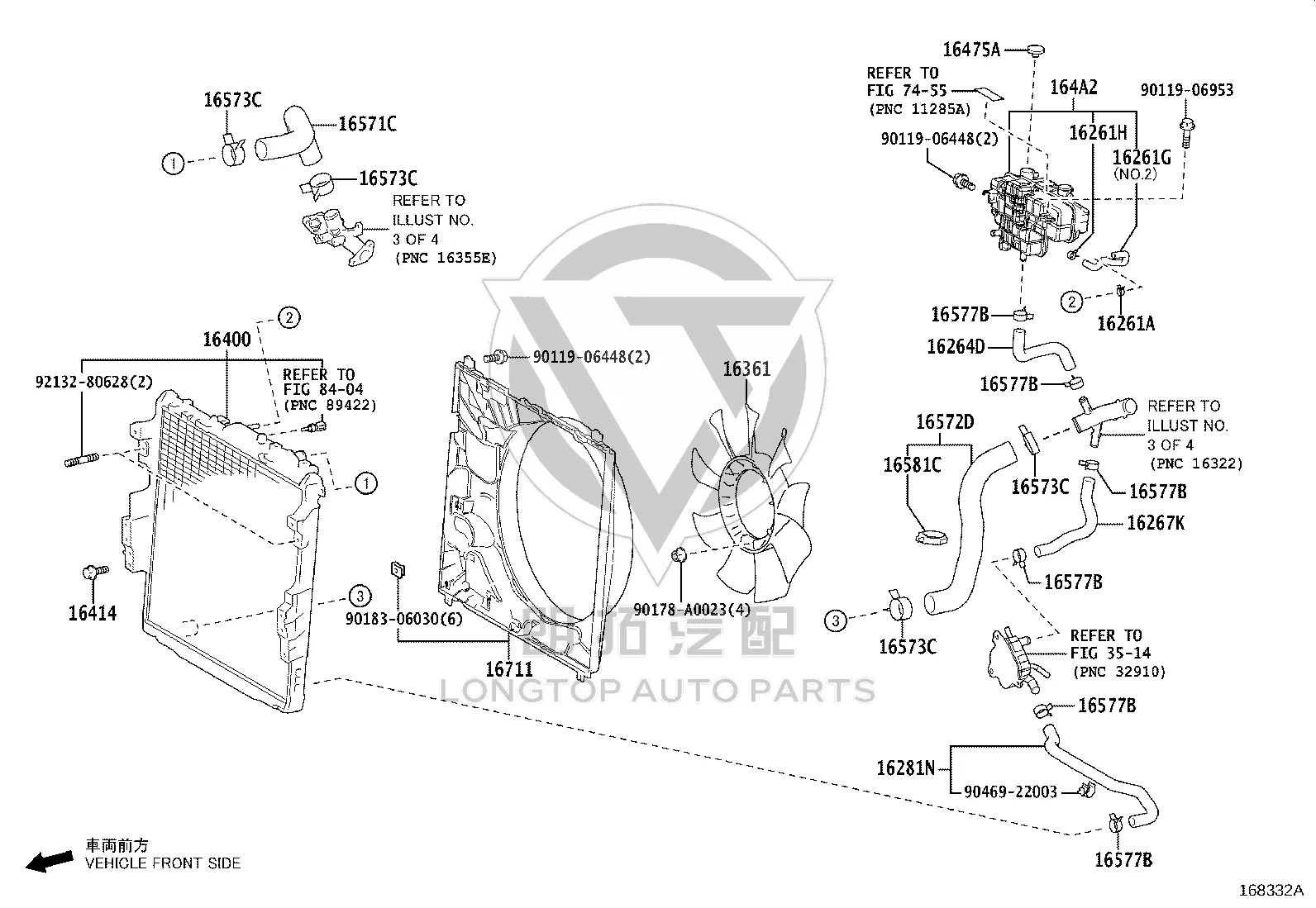 Radiator Fan Shroud 16711-F4010 for Toyota Tundra
