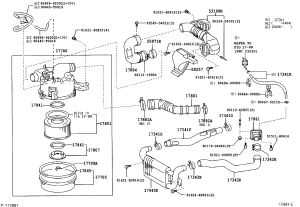 Air Hose No. 2 17030-78372 for Toyota Coaster