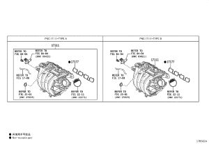 Intake Manifold 17101-F2070 for Toyota Avalon