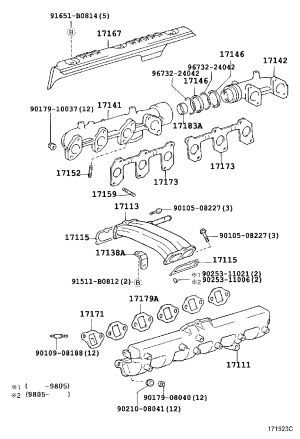 Intake Manifold 17103-78101 for Toyota Coaster